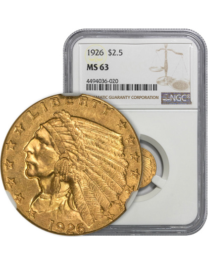 $2.50 Indian MS-63