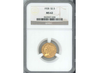 $2.50 Indian MS-62 